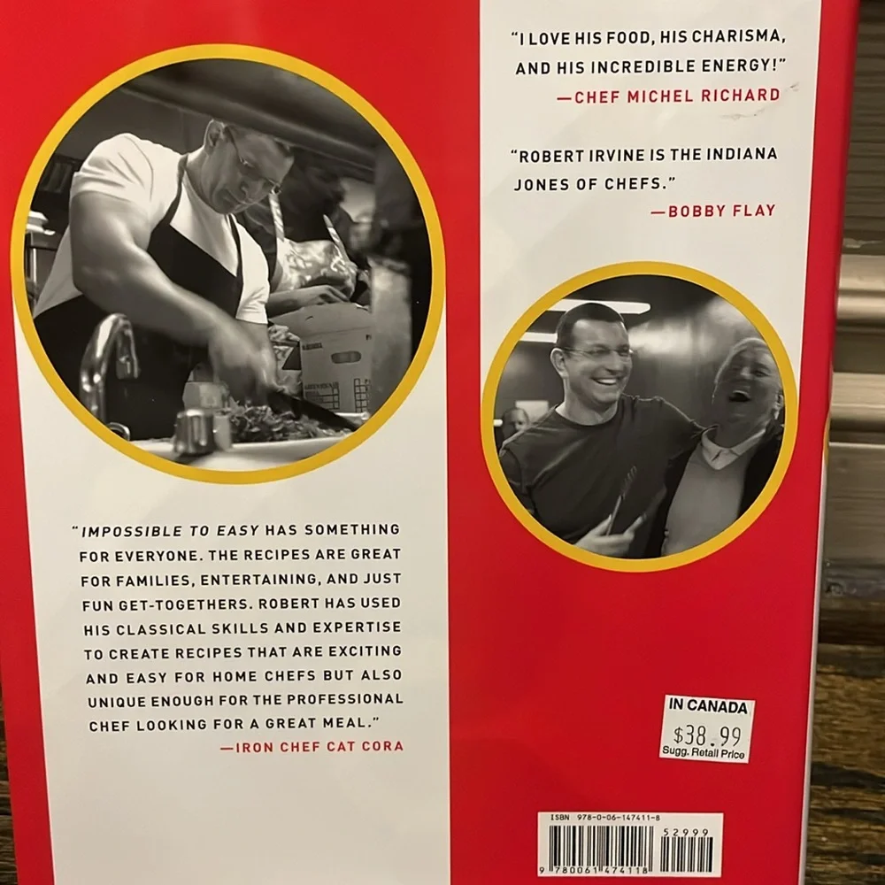 Robert Irvine "Impossible to Easy" hardcover cookbook The Food Network - Picture 3 of 5